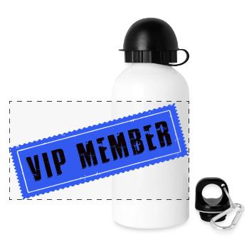 Membre Vip - Gourde panoramique avec couvercle 500 ml - blanc - Devant