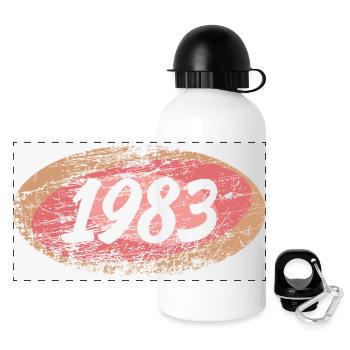 1983 - Panoramic Thermal Bottle with Lid 500 ml - white - Front