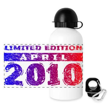 16. Geburtstag Limited Edition 04/2010 - Panorama Trinkflasche mit Deckel 500 ml - Weiß - Vorne