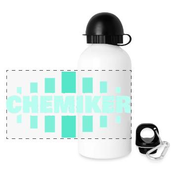 Job Chemiker - Panorama Trinkflasche mit Deckel 500 ml - Weiß - Vorne