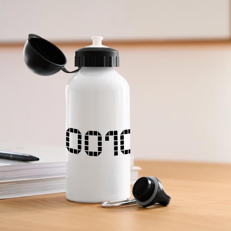 Binary notation - 10 Panoramic Thermal Bottle with Lid 500 ml