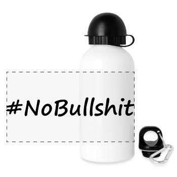HASHTAG NO BULLSHIT #NoBullshit # No Bullshit - Gourde panoramique avec couvercle 500 ml - blanc - Devant