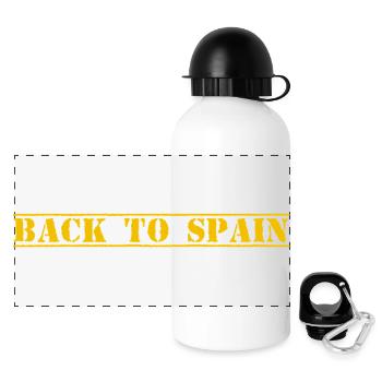 Spain Spanien - Panorama Trinkflasche mit Deckel 500 ml - Weiß - Vorne