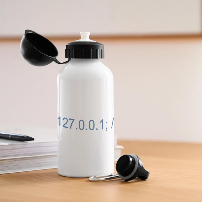 Programmierer Nerd IT Witz Developer Zuhause Panorama Trinkflasche mit Deckel 500 ml