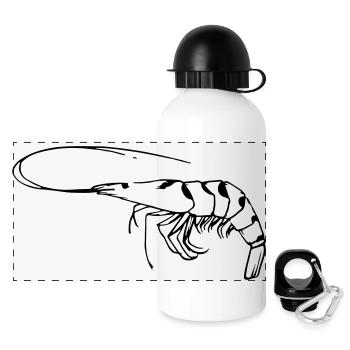 Garnele - Panorama Trinkflasche mit Deckel 500 ml - Weiß - Vorne