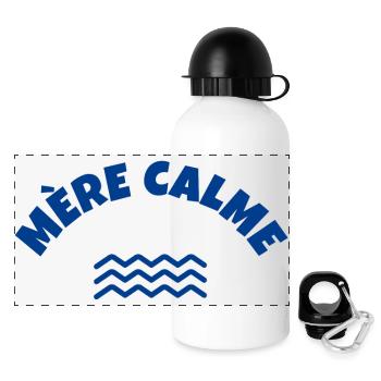 mère calme, maman humour, super maman - Gourde panoramique avec couvercle 500 ml - blanc - Devant