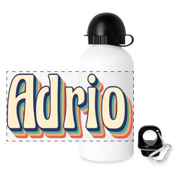 Adrio t-shirt t-shirt rétro idée cadeau vintage - Gourde panoramique avec couvercle 500 ml - blanc - Devant