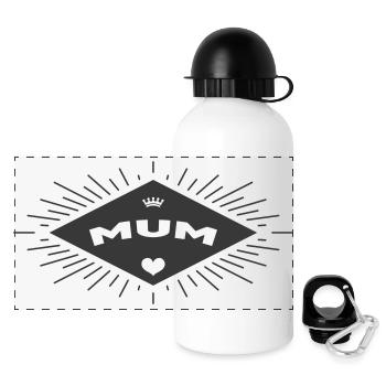 Maman d'Amour - Mother's Day - Panoramic Thermal Bottle with Lid 500 ml - white - Front
