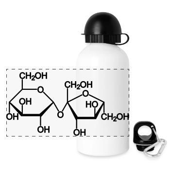 sucrose sugar - Panoramic Thermal Bottle with Lid 500 ml - white - Front