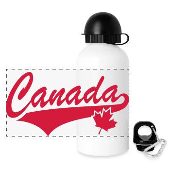 Canada - Panorama Trinkflasche mit Deckel 500 ml - Weiß - Vorne