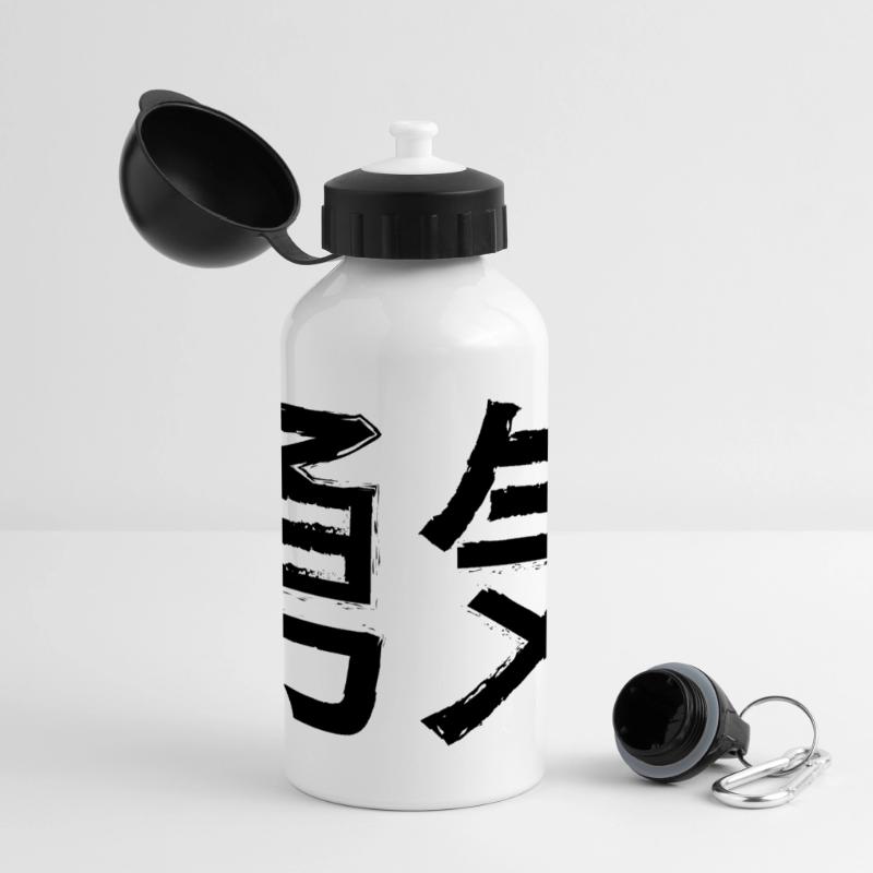 Courage Statement Lettering Panoramic Thermal Bottle with Lid 500 ml