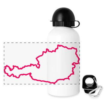 Austria country - Panoramic Thermal Bottle with Lid 500 ml - white - Front