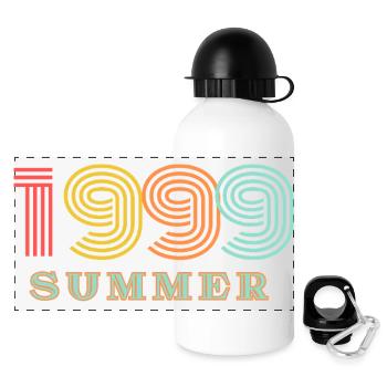 Summer 99 - Panorama Trinkflasche mit Deckel 500 ml - Weiß - Vorne