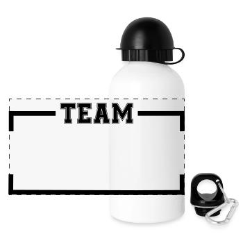 team - Panoramic Thermal Bottle with Lid 500 ml - white - Front