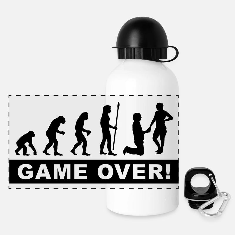 evolution_wedding - Panoramic Thermal Bottle with Lid 500 ml - white