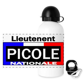 Picole Nationale Lieutenant - Gourde panoramique avec couvercle 500 ml - blanc - Devant