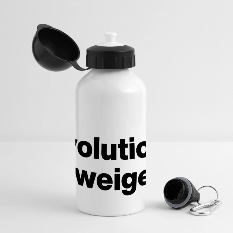 DU EVOLUTIONSVERWEIGERER. SARKASMUS, FRECH Panorama Trinkflasche mit Deckel 500 ml
