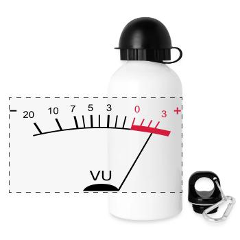 vu meter ii FR - Gourde panoramique avec couvercle 500 ml - blanc - Devant