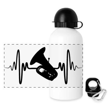 Tuba Heartbeat - Panoramic Thermal Bottle with Lid 500 ml - white - Front