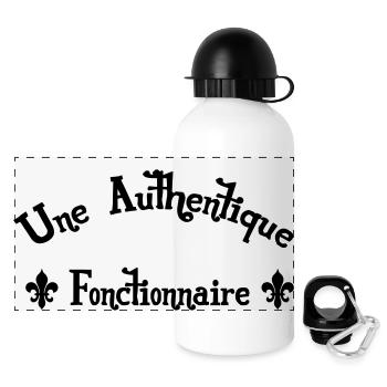 Fonctionnaire / Fonction Publique / Administration - Gourde panoramique avec couvercle 500 ml - blanc - Devant