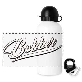 bobber chopper biker autocollant de croisière autocollant - Gourde panoramique avec couvercle 500 ml - blanc - Devant