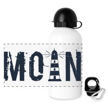 Moin - Phare - Gourde panoramique avec couvercle 500 ml - blanc - Devant