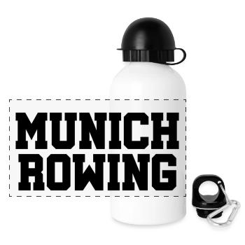 Munich Rowing - Rowing - Rower - Rower - Münch - Panoramic Thermal Bottle with Lid 500 ml - white - Front