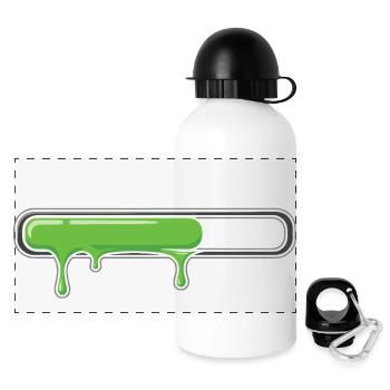 Slime, barre de progression 67 - Gourde panoramique avec couvercle 500 ml - blanc - Devant