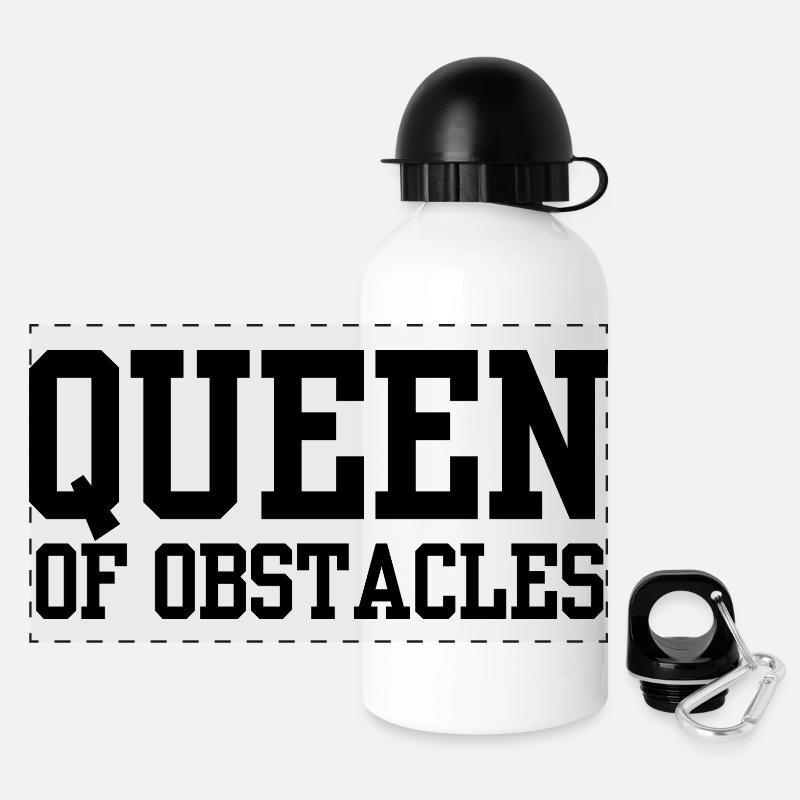 Reine des Obstacles - Gourde panoramique avec couvercle 500 ml - blanc