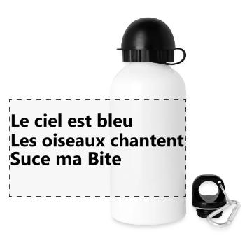 suck my dick - Panoramic Thermal Bottle with Lid 500 ml - white - Front