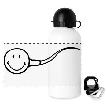 Smiley Sperm - Panoramic Thermal Bottle with Lid 500 ml - white - Front