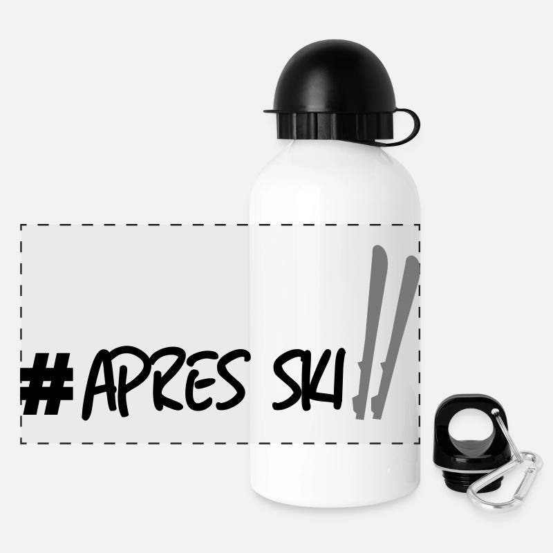 Ski Apres - Panoramic Thermal Bottle with Lid 500 ml - white