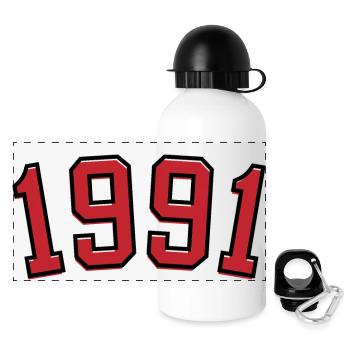 Sport year of birth 1991 - Panoramic Thermal Bottle with Lid 500 ml - white - Front