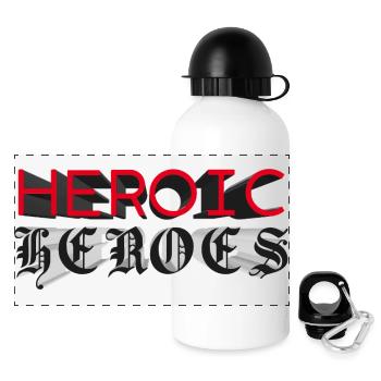 HEROIC HEROES - let's talk - Panoramic Thermal Bottle with Lid 500 ml - white - Front