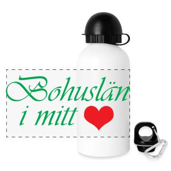 Bohuslän in my heart - Panoramic Thermal Bottle with Lid 500 ml - white - Front