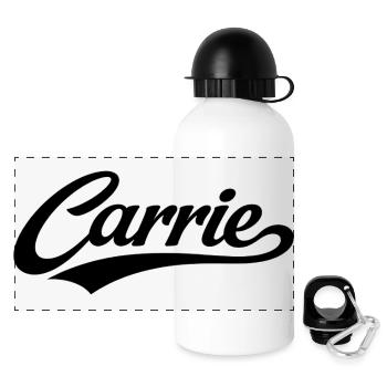 Carrie name first last family gifts  - Panoramic Thermal Bottle with Lid 500 ml - white - Front