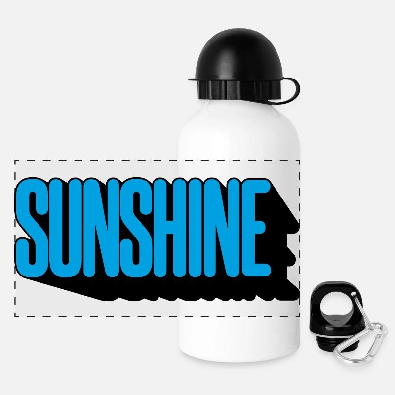 Sunshine - Gourde panoramique avec couvercle 500 ml - blanc