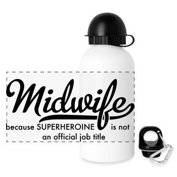 Midwife - Panoramic Thermal Bottle with Lid 500 ml - white - Front
