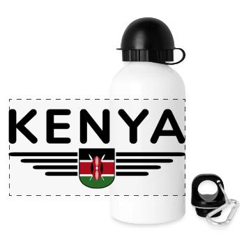 Nairobi Design für Kenia-Liebhaber - Panorama Trinkflasche mit Deckel 500 ml - Weiß - Vorne