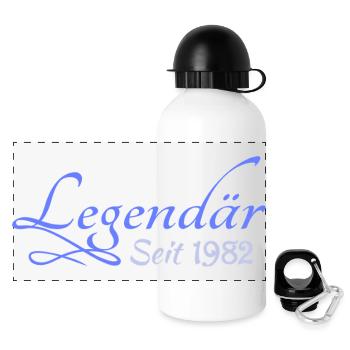 1982 - Panorama Trinkflasche mit Deckel 500 ml - Weiß - Vorne