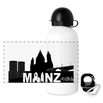 Mayence blanc - Gourde panoramique avec couvercle 500 ml - blanc - Devant