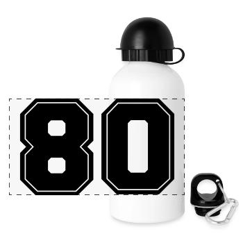 80 - Panoramic Thermal Bottle with Lid 500 ml - white - Front