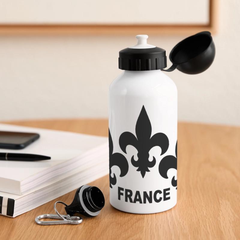 Fleurs de Lys Gourde panoramique avec couvercle 500 ml
