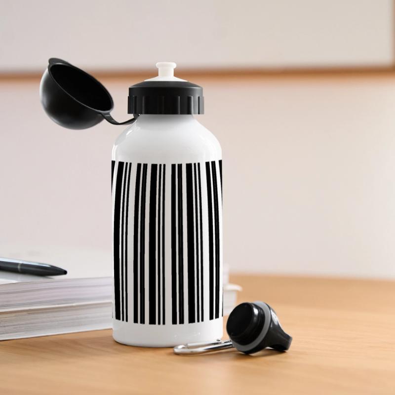 Conception de technologies informatiques pour nerds de code-barres Gourde panoramique avec couvercle 500 ml