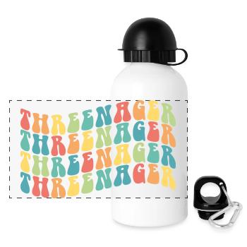 3 ans Threenager Garçons Filles 3ème anniversaire - Gourde panoramique avec couvercle 500 ml - blanc - Devant