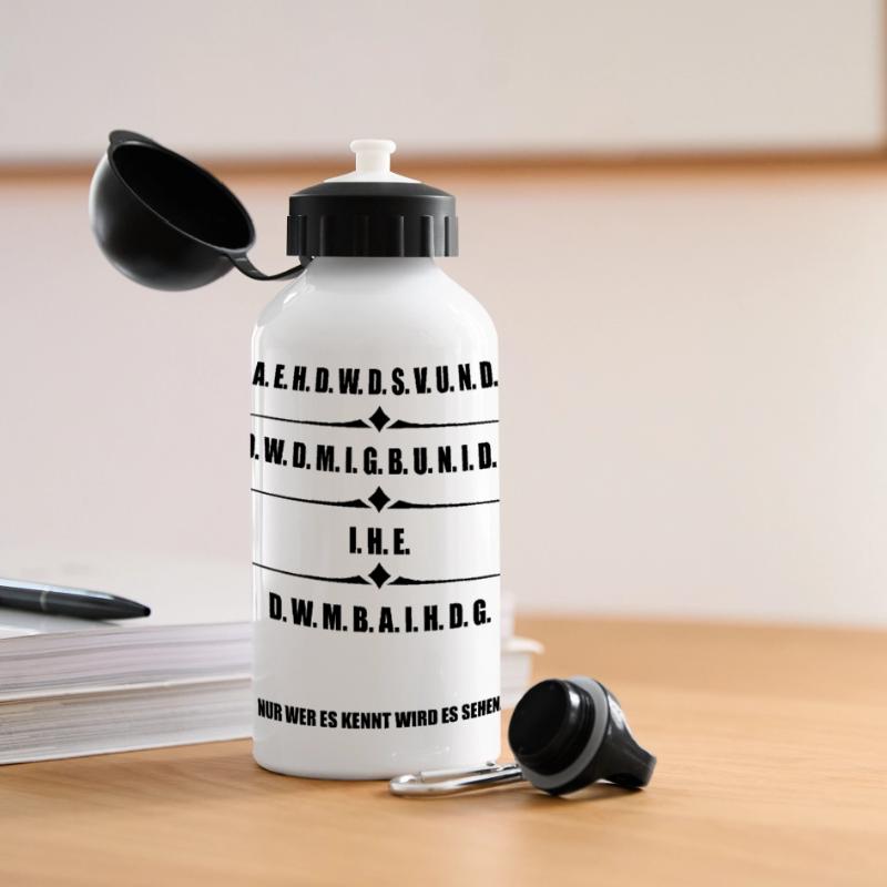 Der Code der Macht Teil 3 - Geheimcode 66 Panorama Trinkflasche mit Deckel 500 ml