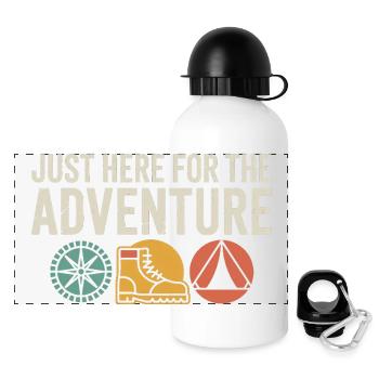 Tente Boussole Adventure Boots - Gourde panoramique avec couvercle 500 ml - blanc - Devant