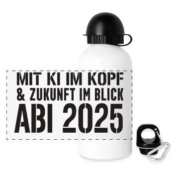 Abi KI 2025 - Gourde panoramique avec couvercle 500 ml - blanc - Devant