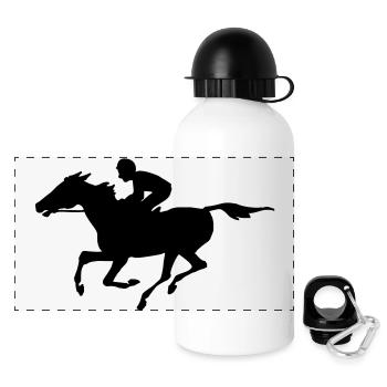 Racehorse - Panoramic Thermal Bottle with Lid 500 ml - white - Front