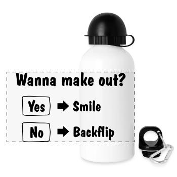 Wanna make out - Panoramic Thermal Bottle with Lid 500 ml - white - Front